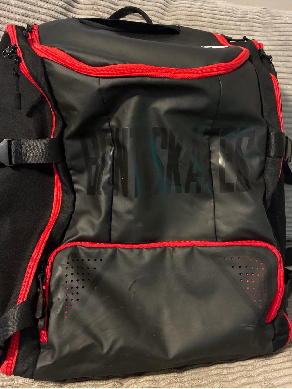 Skates Multi Sport Skate Backpack Travel Bag - Inline Ice Roller Speed Skat  Bk